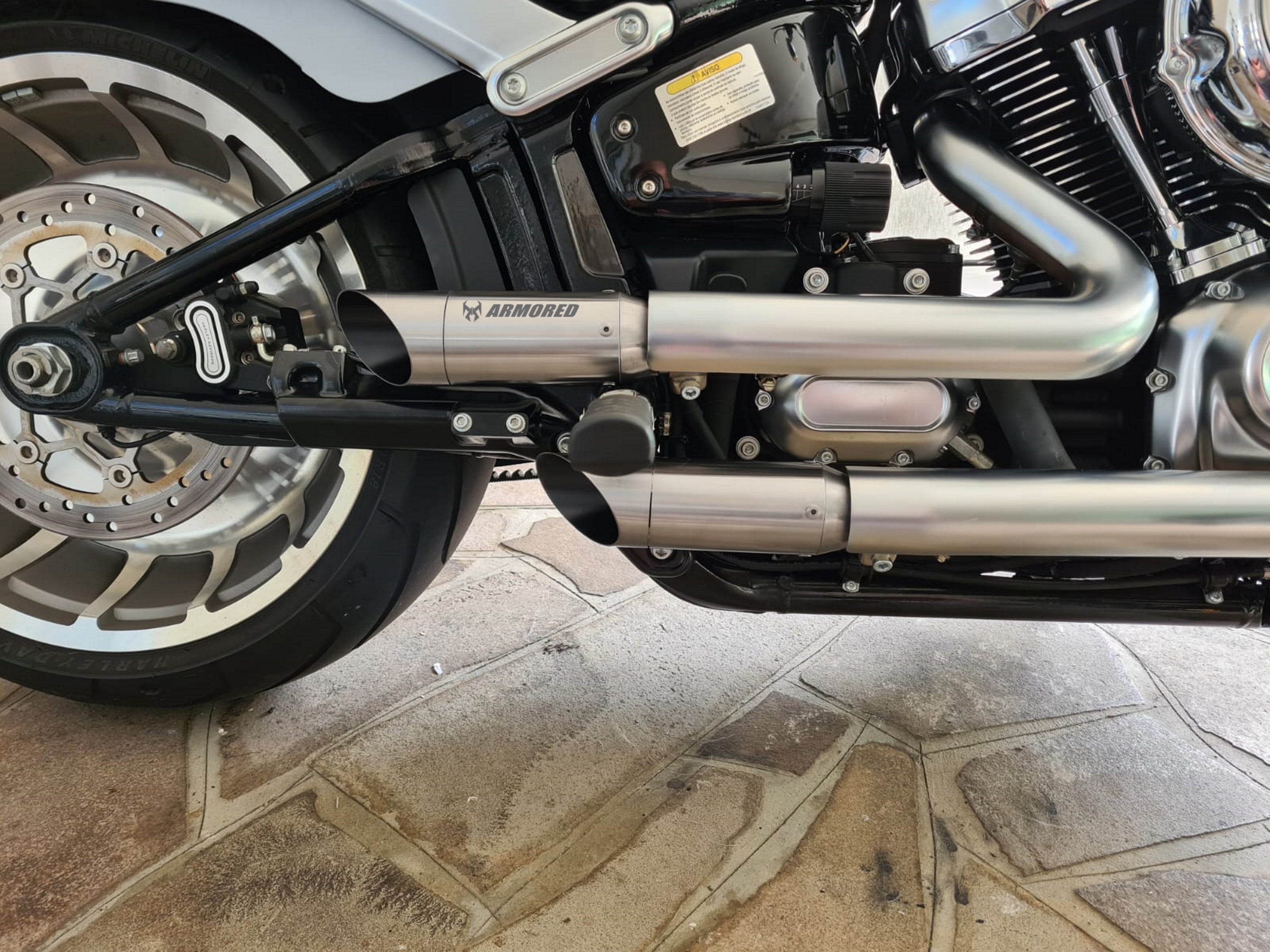 Sports exhaust for Harley davidson 883 , Fat Boy